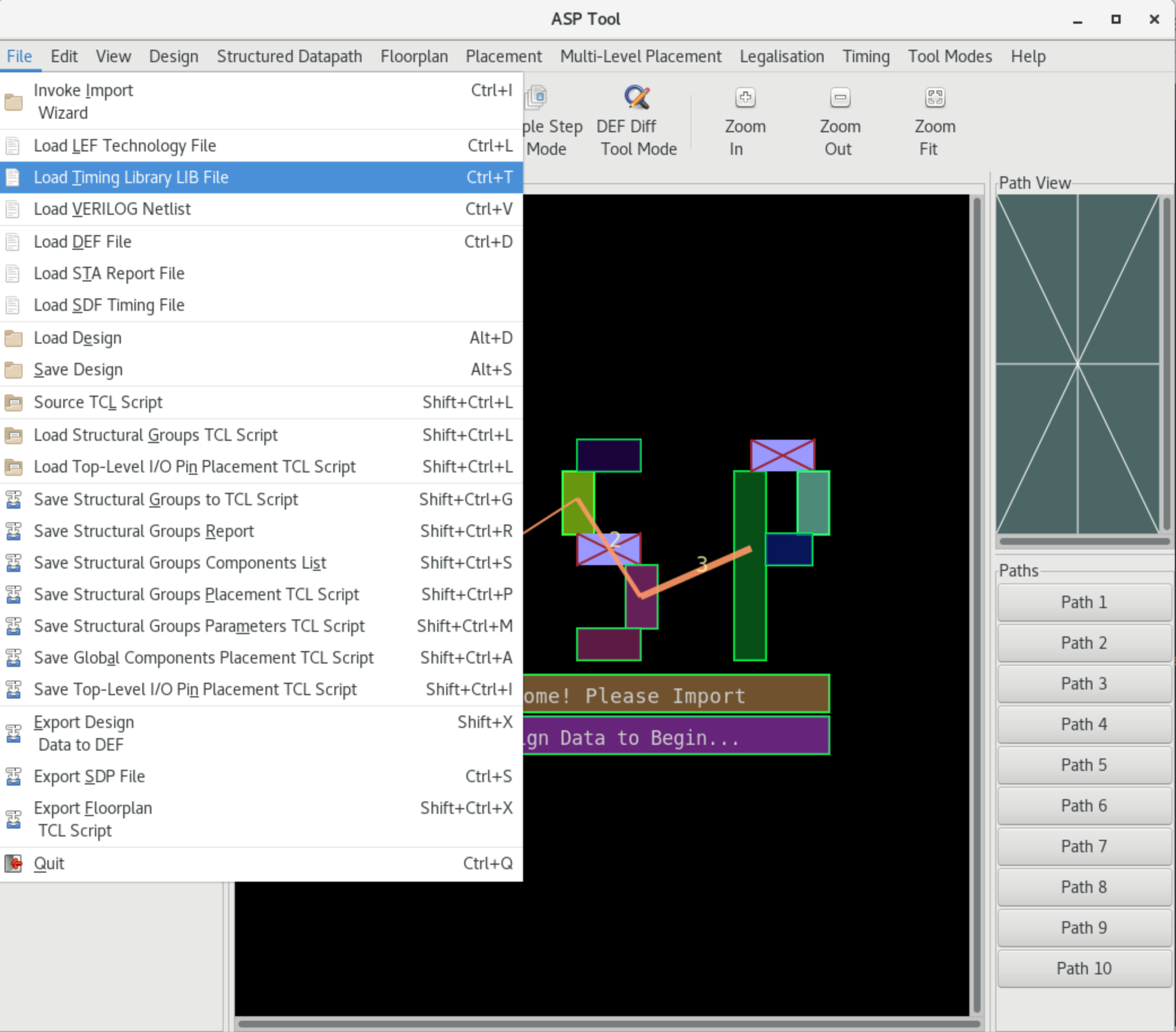 Load LIB from GUI