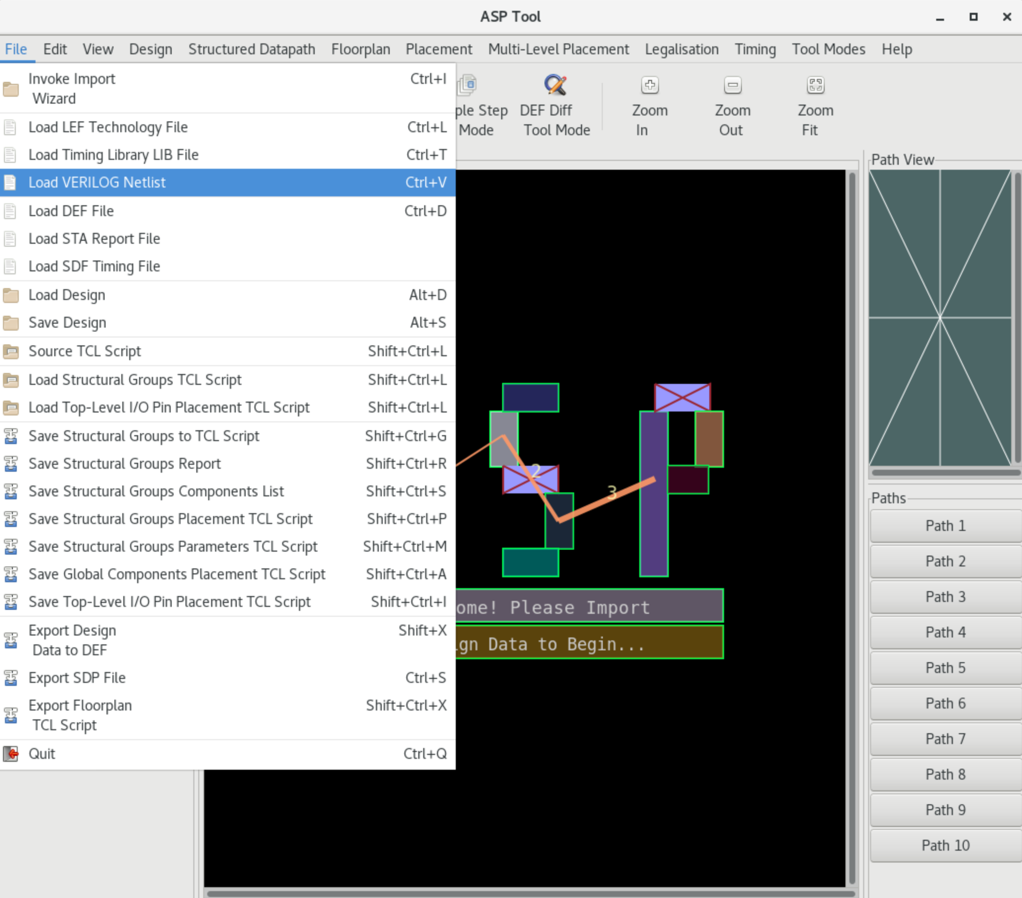 Load VERILOG from GUI